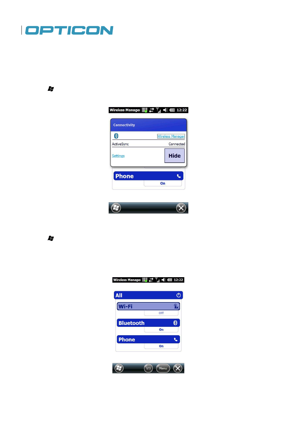 Opticon H22 User Manual | Page 80 / 110