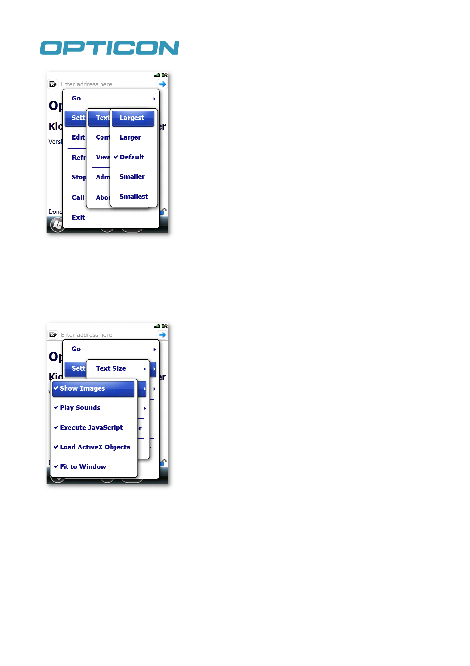 Opticon H22 User Manual | Page 92 / 110