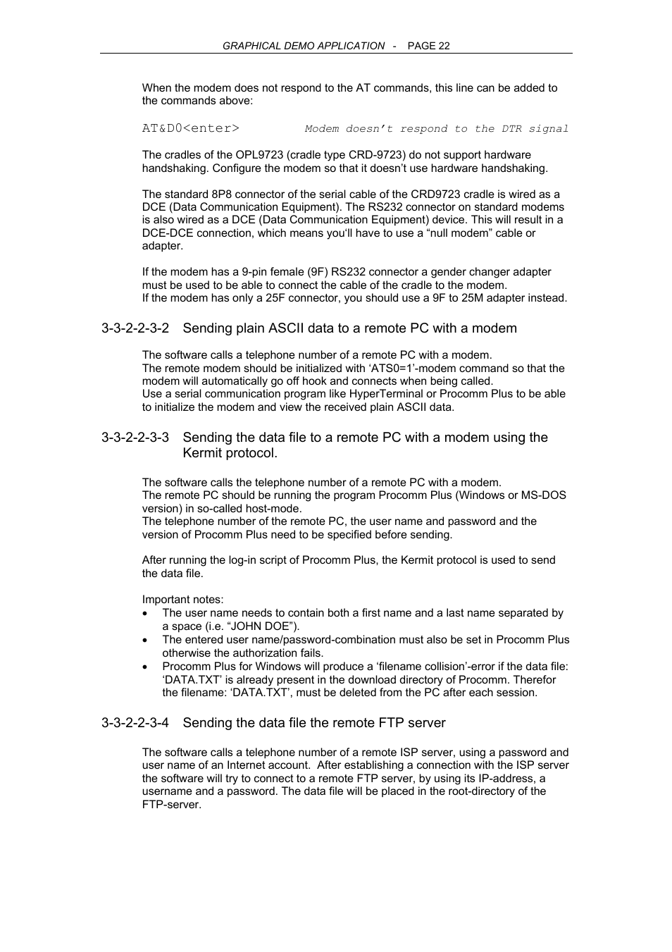 Opticon OPL 9724 User Manual | Page 22 / 29