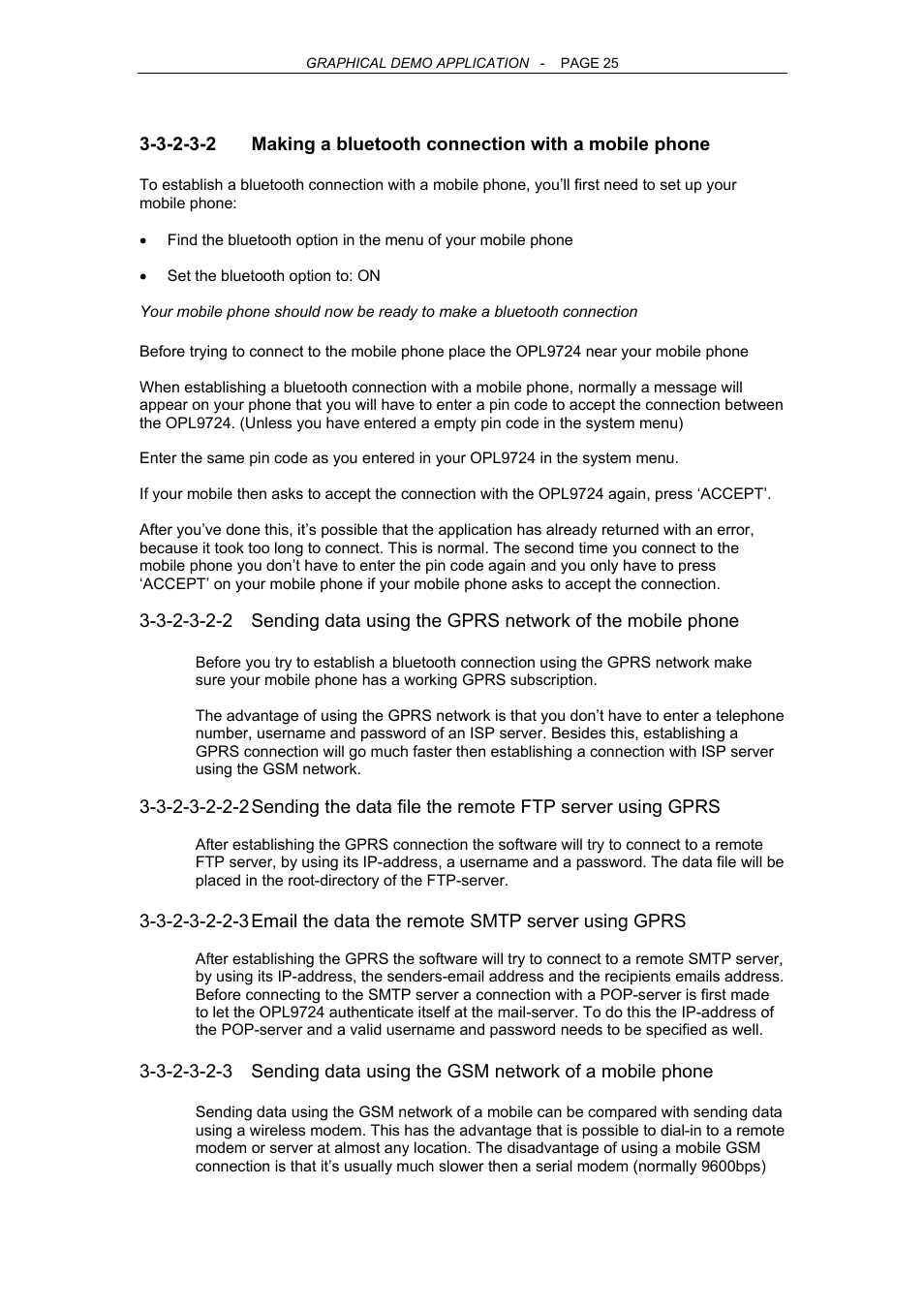 Opticon OPL 9724 User Manual | Page 25 / 29