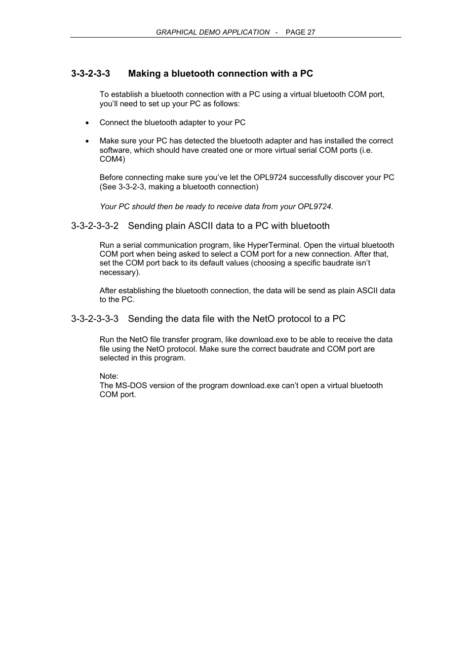 Opticon OPL 9724 User Manual | Page 27 / 29