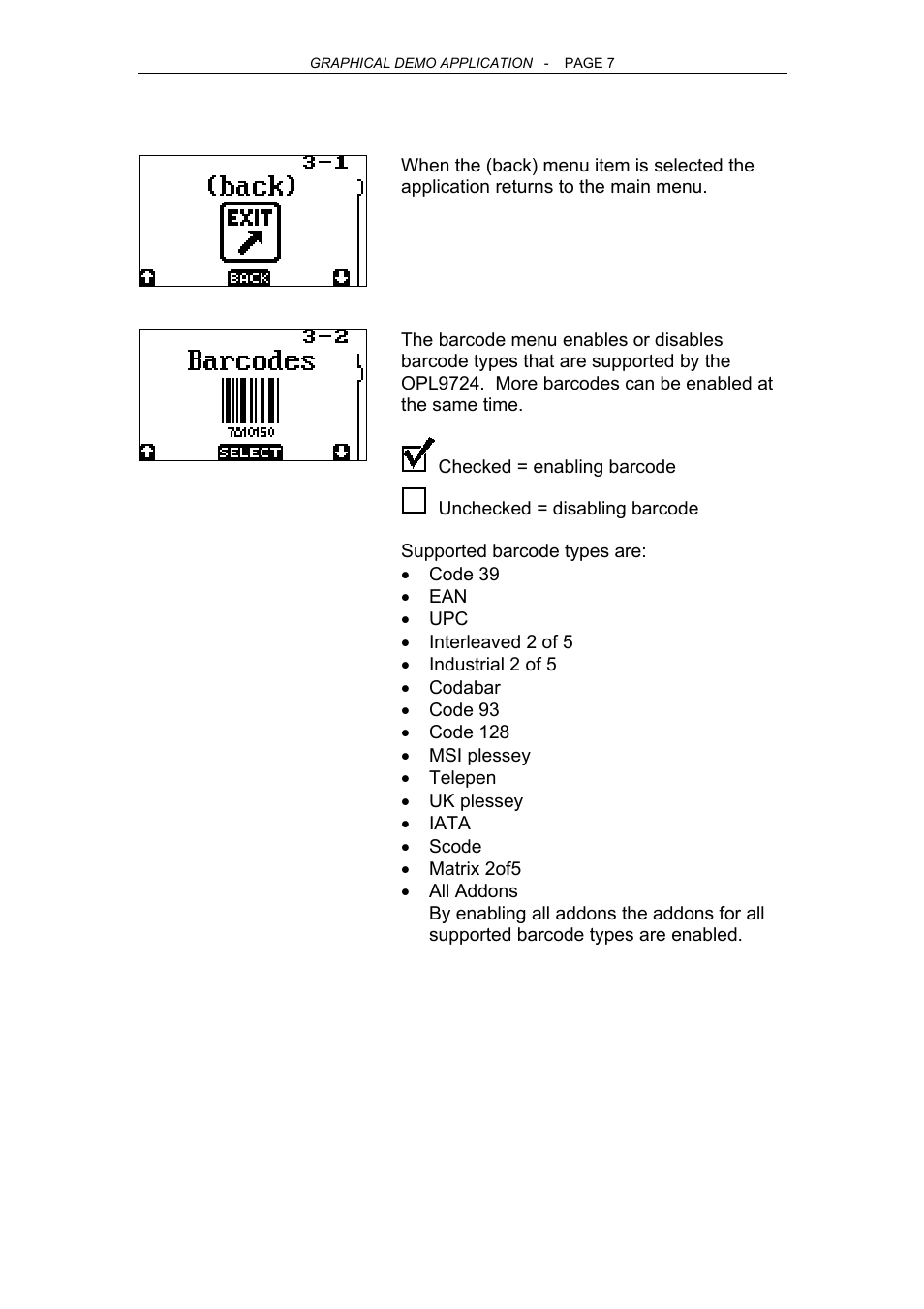 Opticon OPL 9724 User Manual | Page 7 / 29