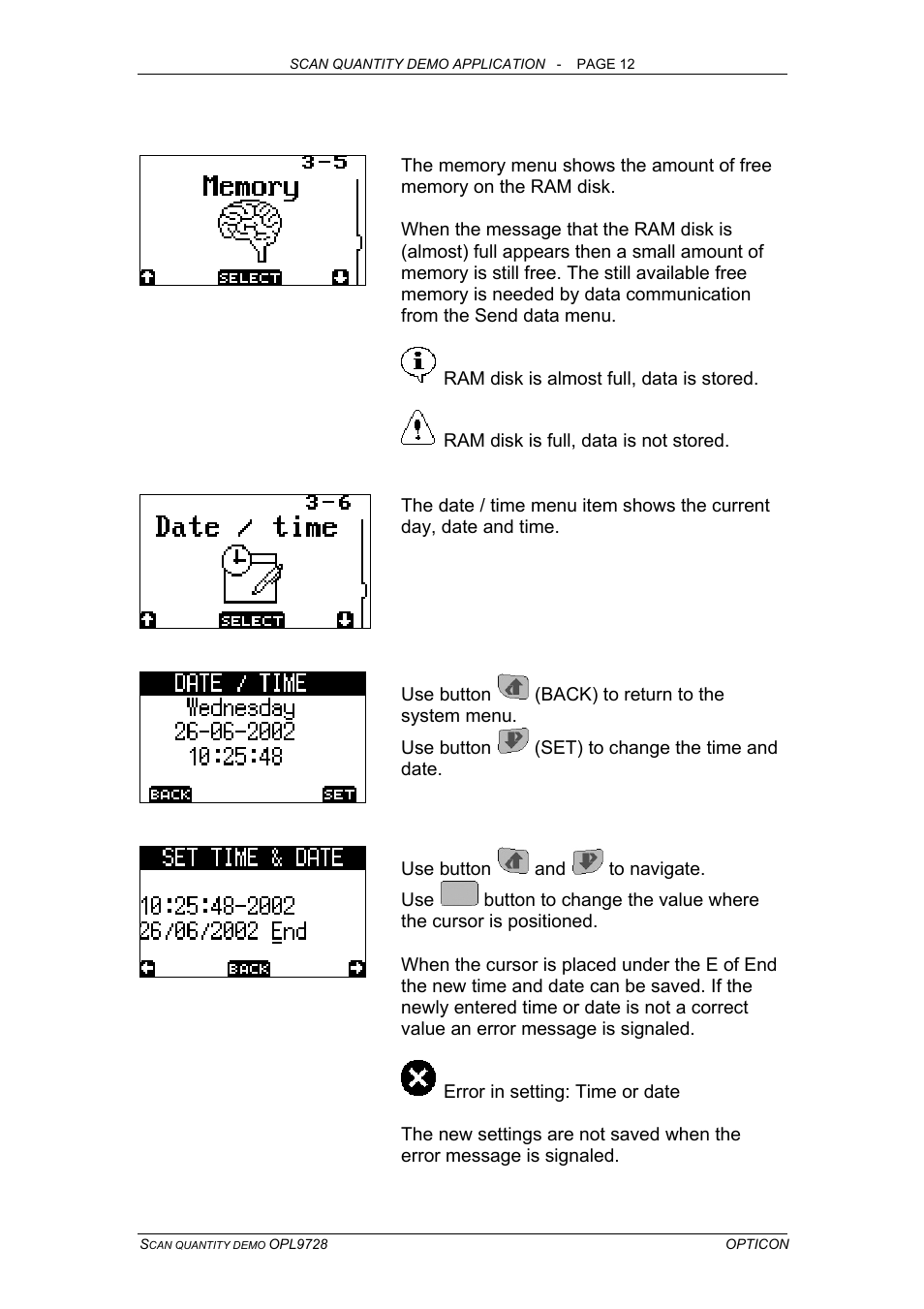 Opticon OPL 9728 User Manual | Page 12 / 19