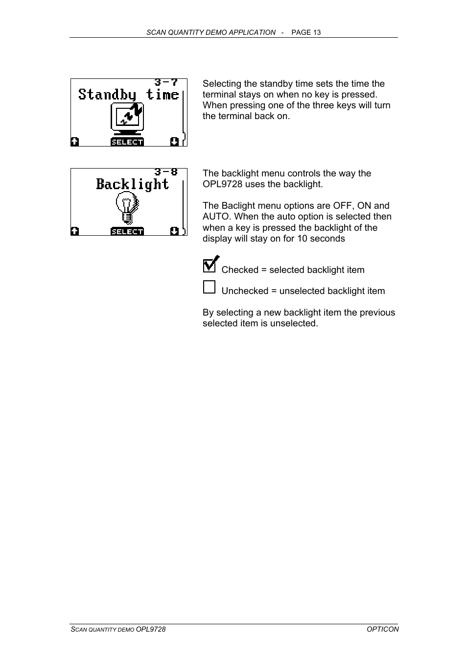 Opticon OPL 9728 User Manual | Page 13 / 19