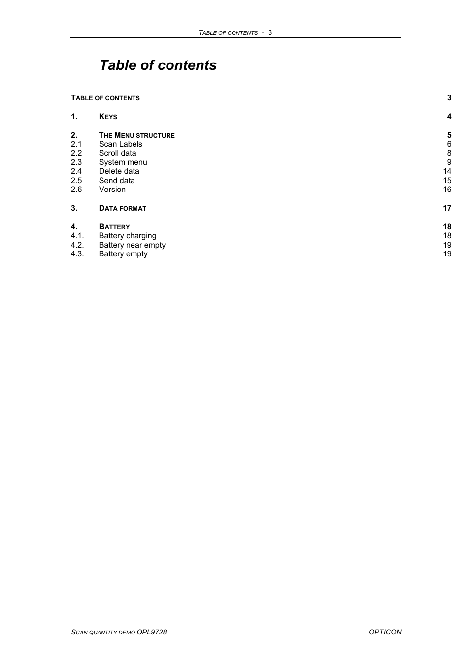 Opticon OPL 9728 User Manual | Page 3 / 19