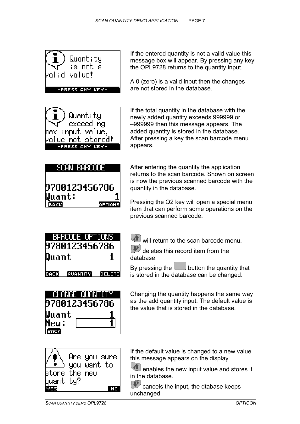 Opticon OPL 9728 User Manual | Page 7 / 19