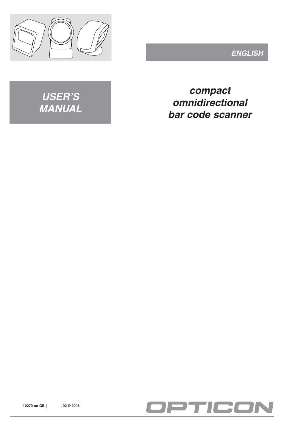 Opticon OPM 5145 User Manual | 8 pages