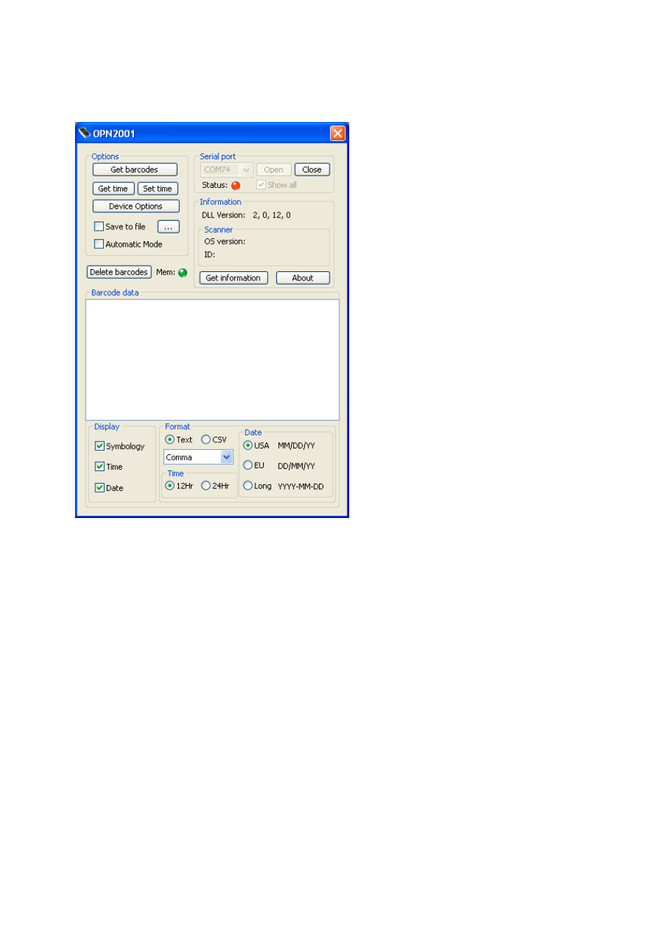Opticon OPN 2002 v35106 Bluetooth OPN2001 simulation Quick Guide User Manual | Page 4 / 11
