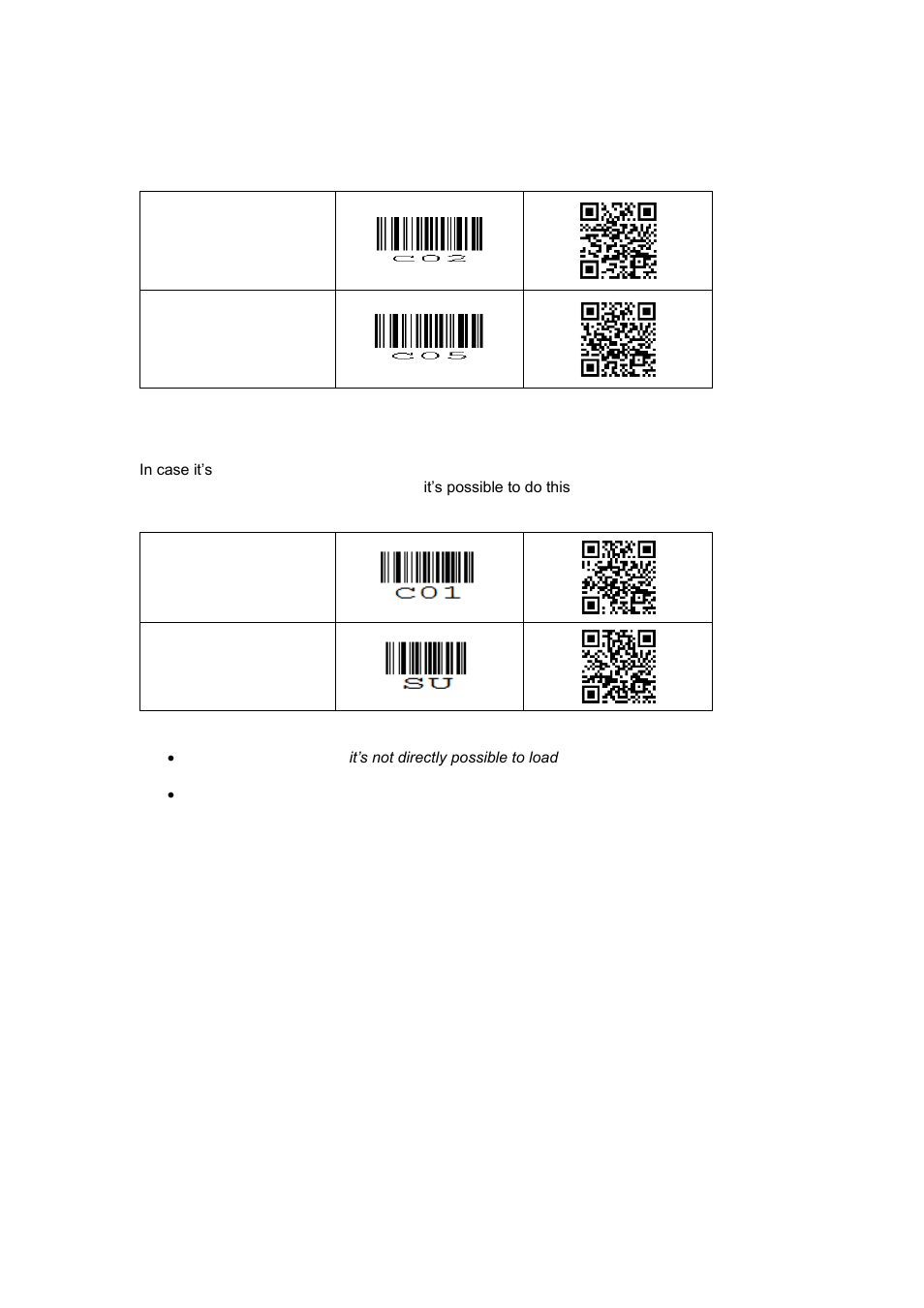 Supported defaults | Opticon PX 20 v3791A Bluetooth demo Quick Guide User Manual | Page 5 / 16