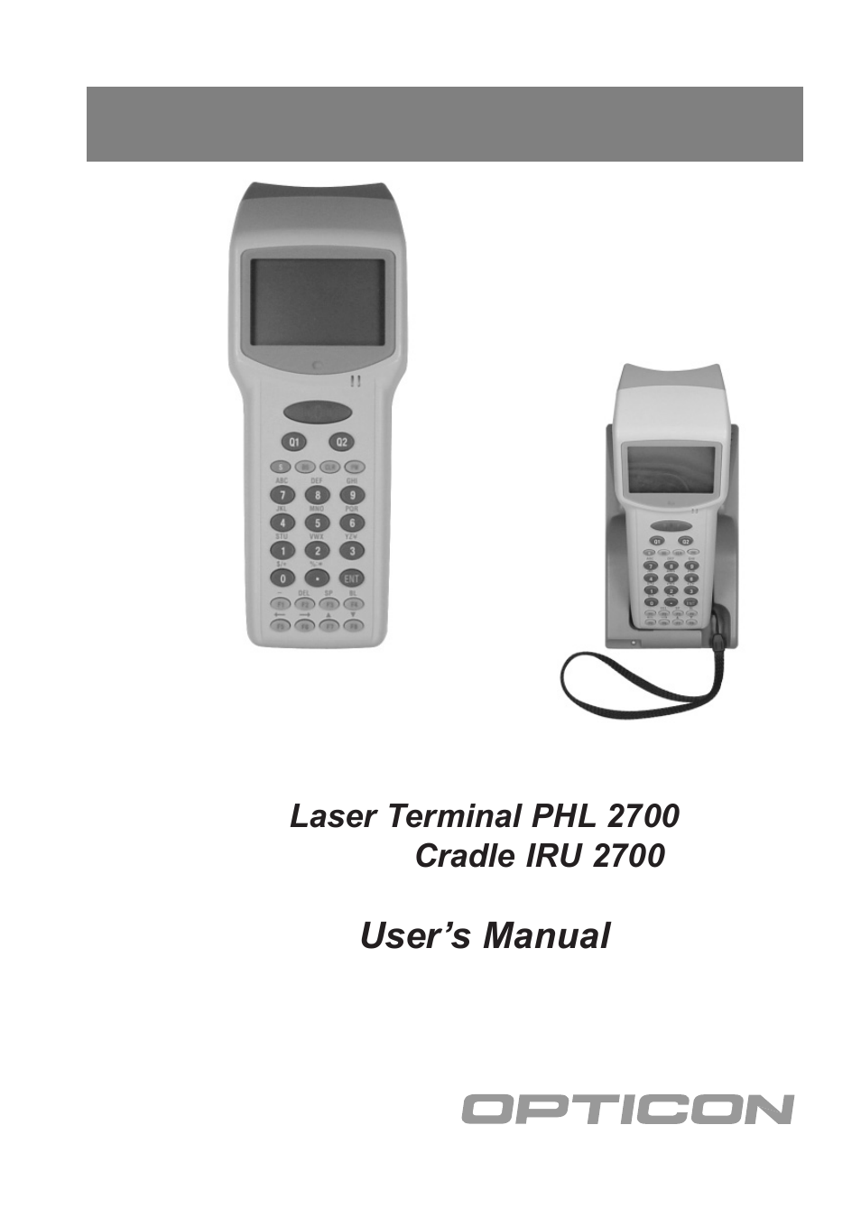 Opticon PHL 2700-RFDC User Manual | 24 pages