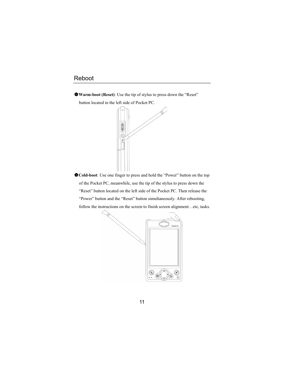Reboot | Opticon PHL 5300 Quickstart Guide User Manual | Page 13 / 25