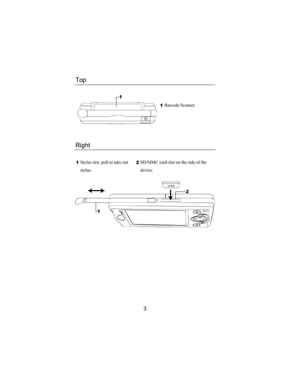 Right | Opticon PHL 5300 Quickstart Guide User Manual | Page 5 / 25