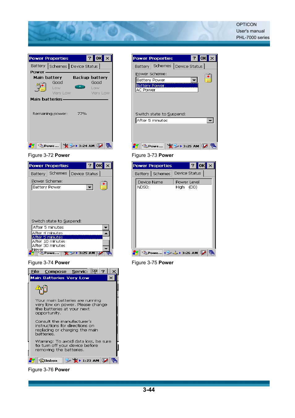 Opticon PHL 7200 User Manual User Manual | Page 107 / 168