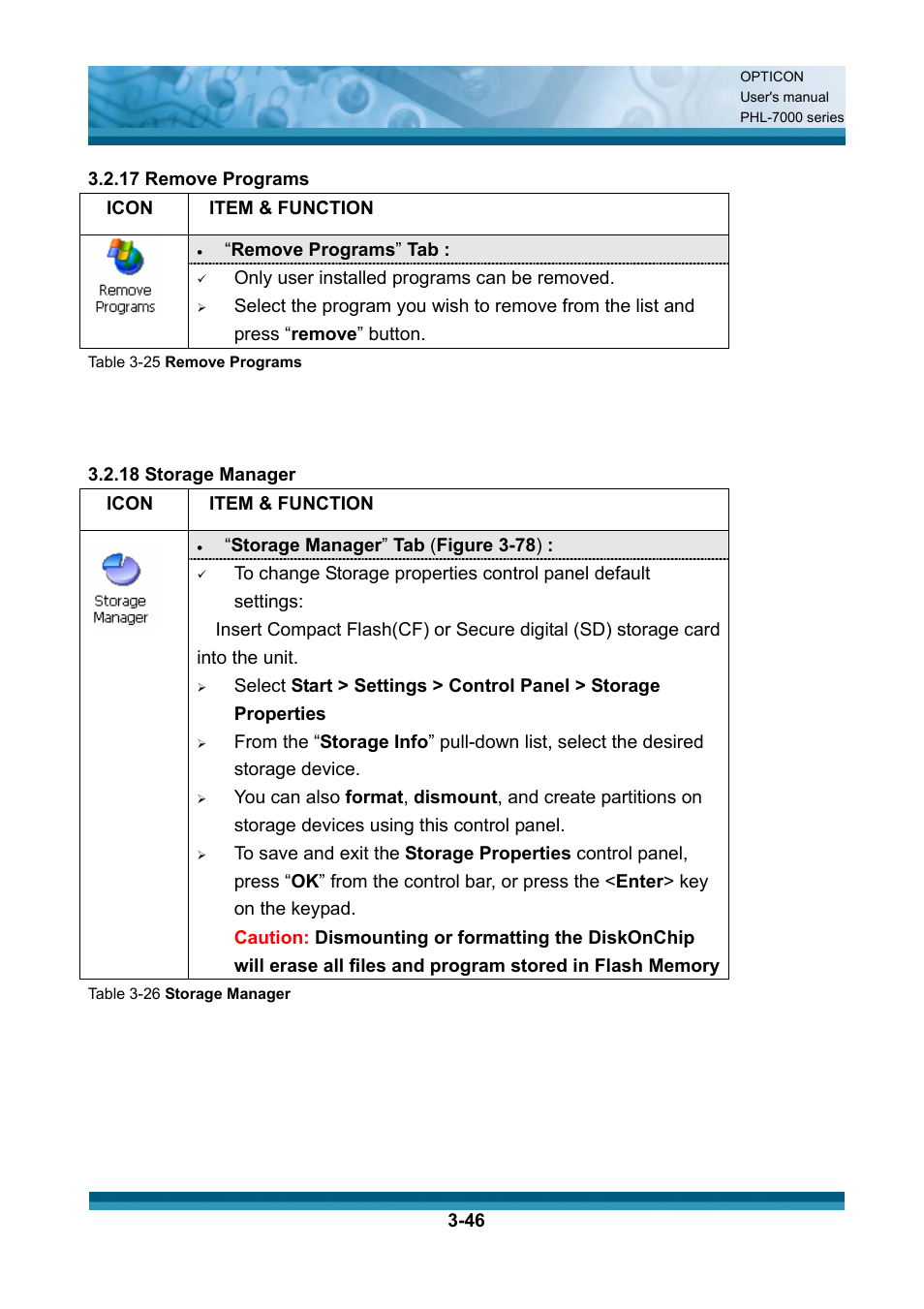 Opticon PHL 7200 User Manual User Manual | Page 109 / 168