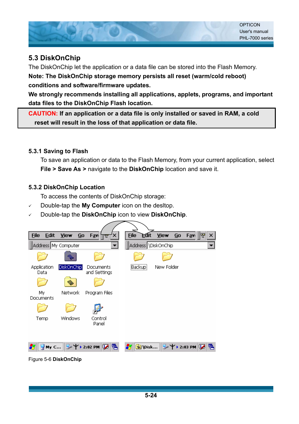 3 diskonchip | Opticon PHL 7200 User Manual User Manual | Page 142 / 168