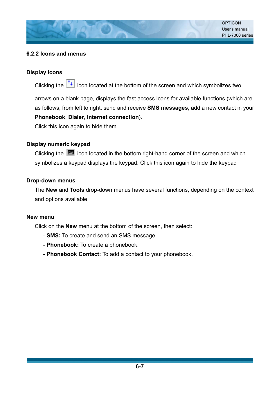 Opticon PHL 7200 User Manual User Manual | Page 150 / 168