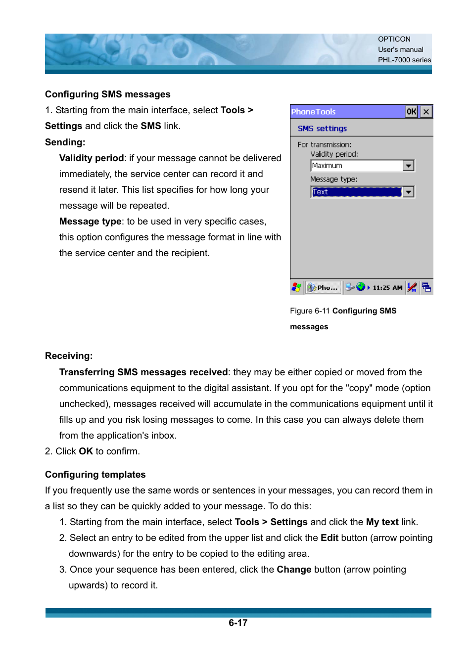 Opticon PHL 7200 User Manual User Manual | Page 160 / 168