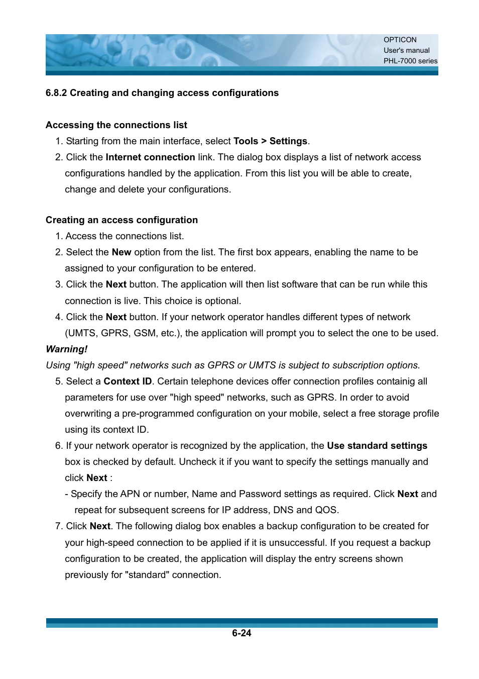 Opticon PHL 7200 User Manual User Manual | Page 167 / 168