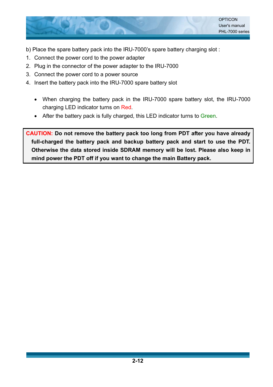 Opticon PHL 7200 User Manual User Manual | Page 31 / 168