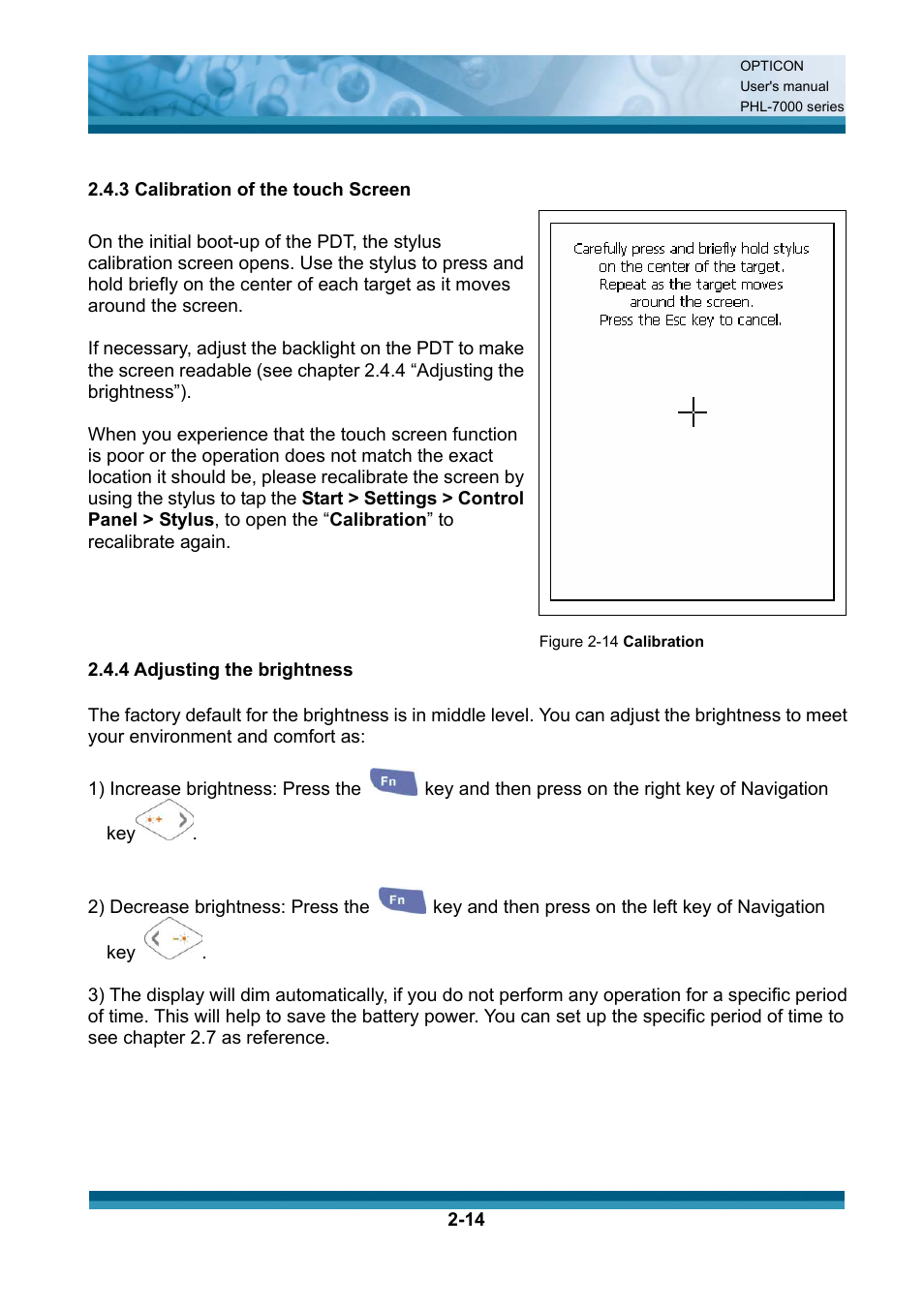 Opticon PHL 7200 User Manual User Manual | Page 33 / 168