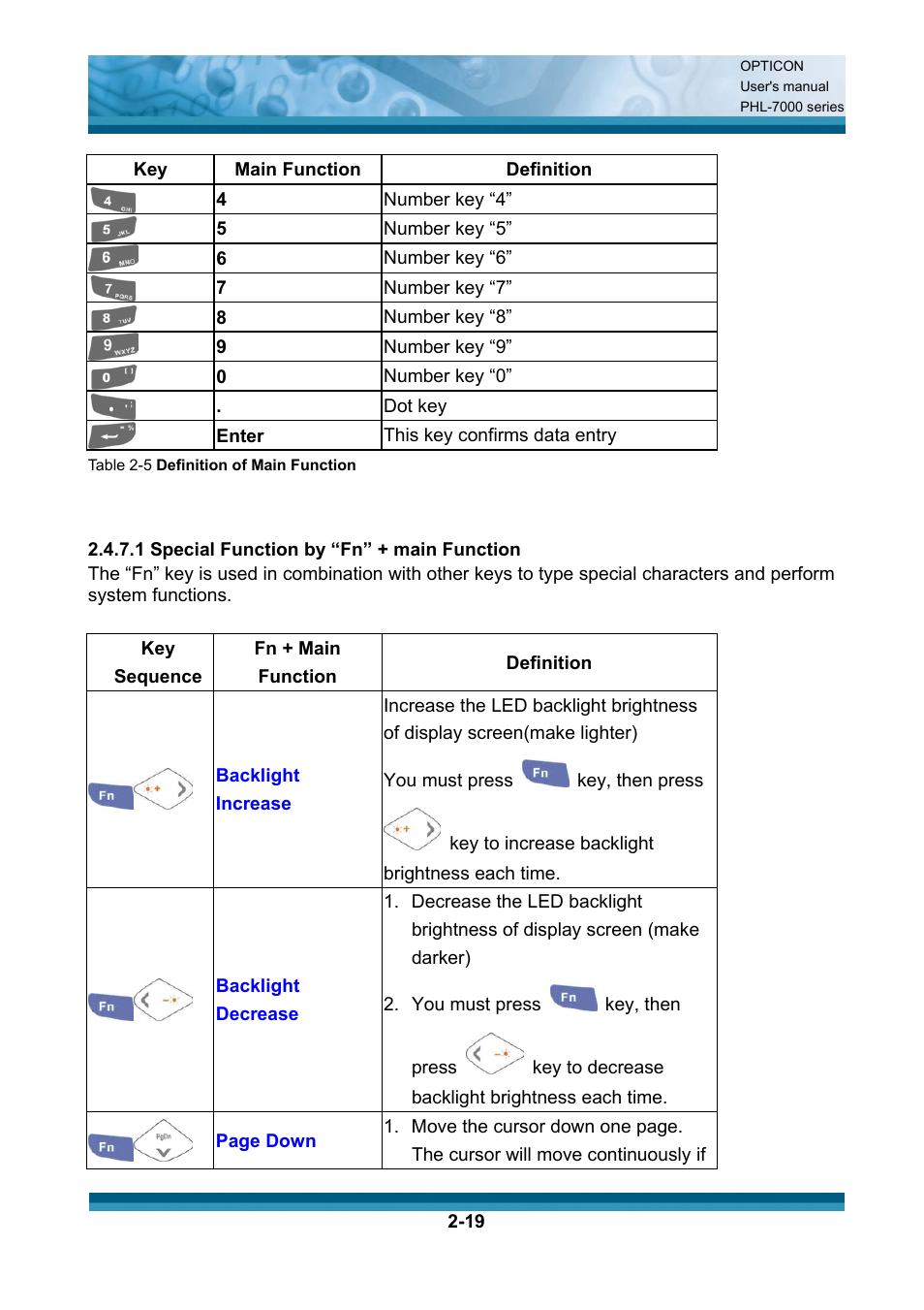 Opticon PHL 7200 User Manual User Manual | Page 38 / 168