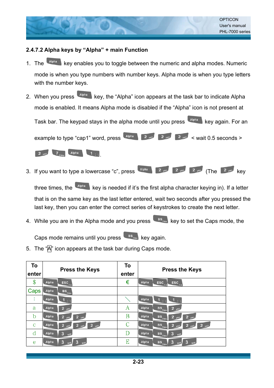 Opticon PHL 7200 User Manual User Manual | Page 42 / 168