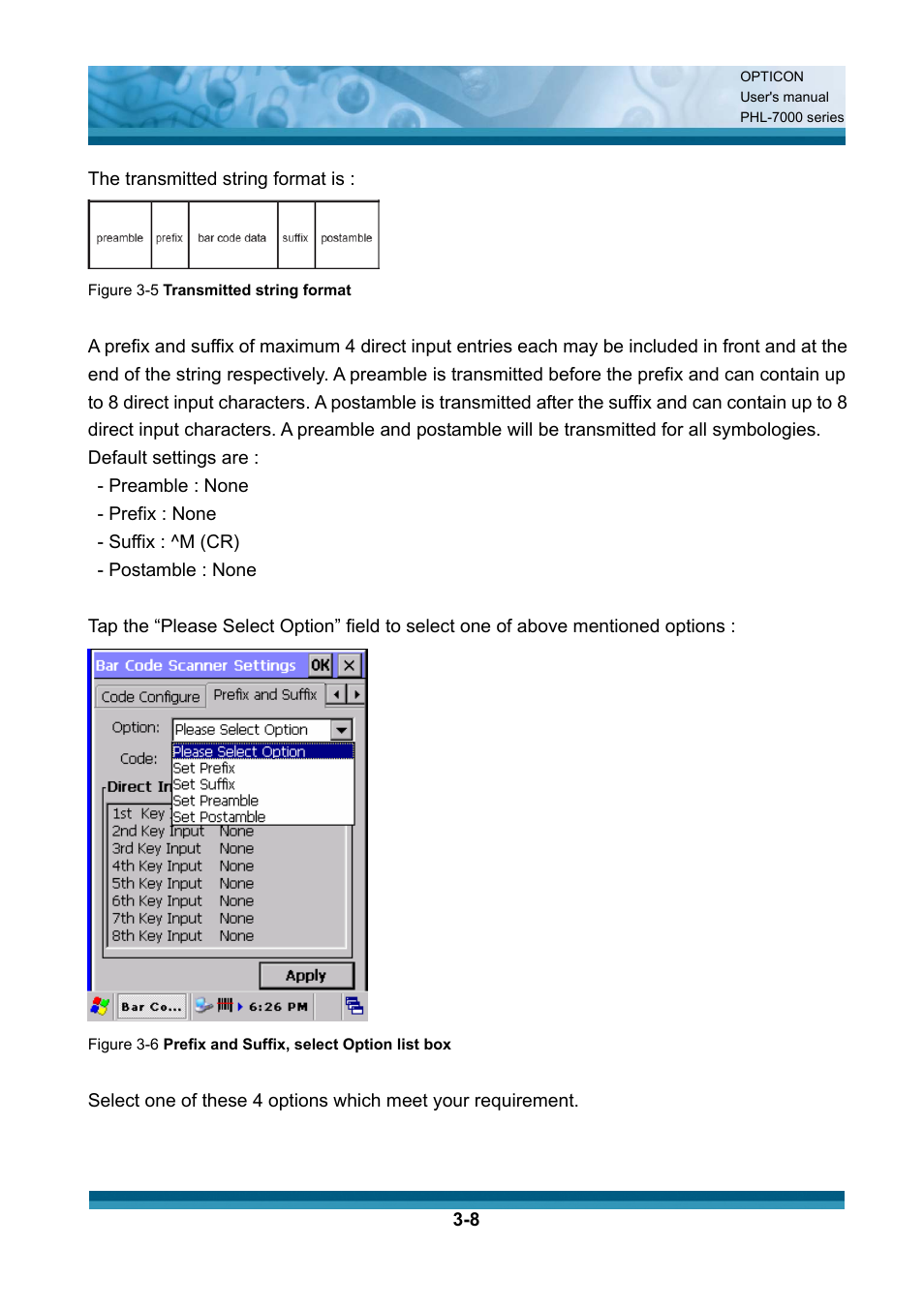 Opticon PHL 7200 User Manual User Manual | Page 71 / 168