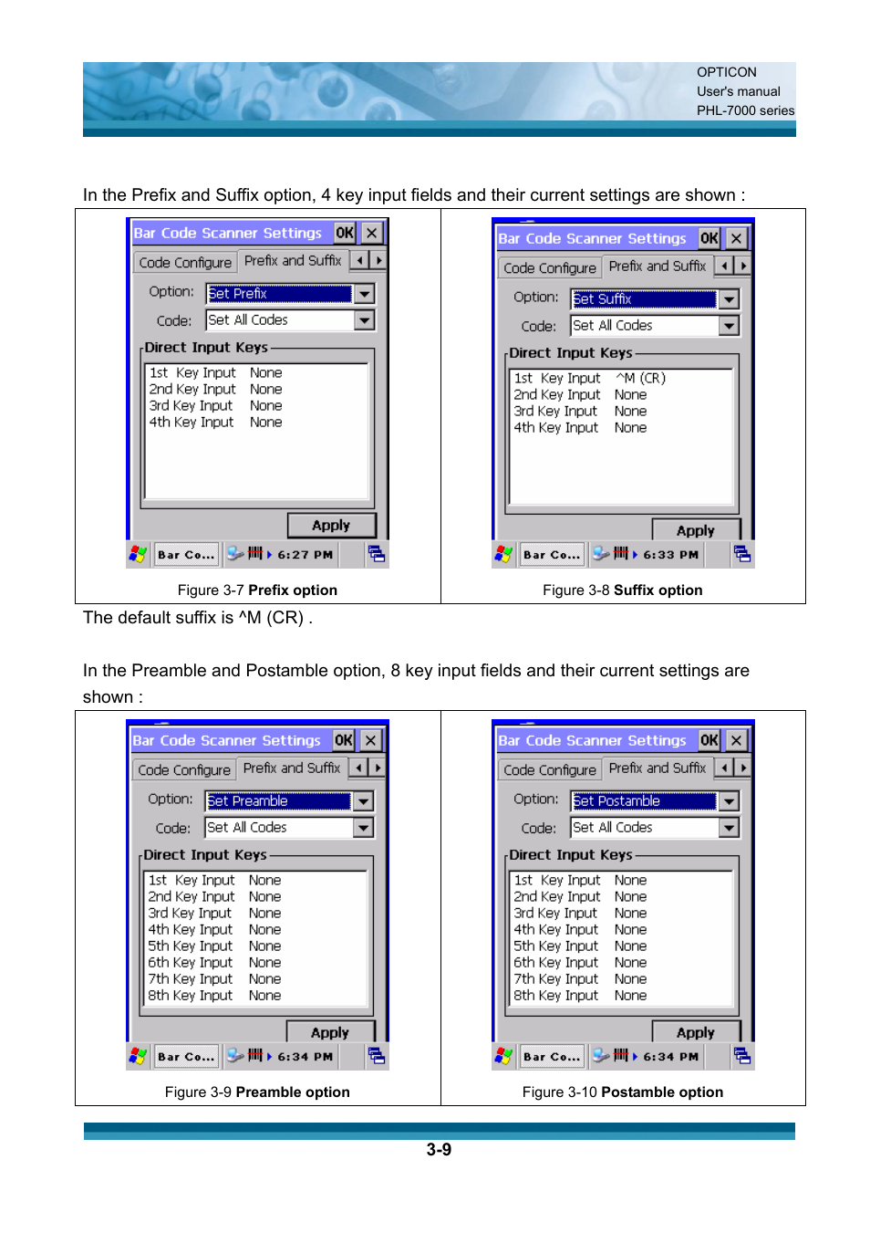 Opticon PHL 7200 User Manual User Manual | Page 72 / 168