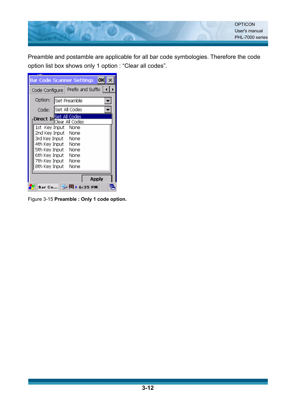 Opticon PHL 7200 User Manual User Manual | Page 75 / 168