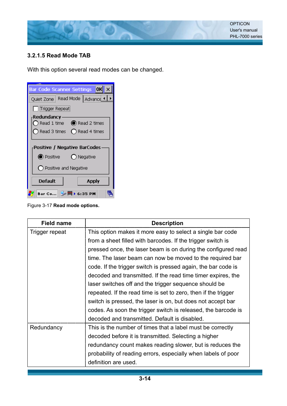 Opticon PHL 7200 User Manual User Manual | Page 77 / 168