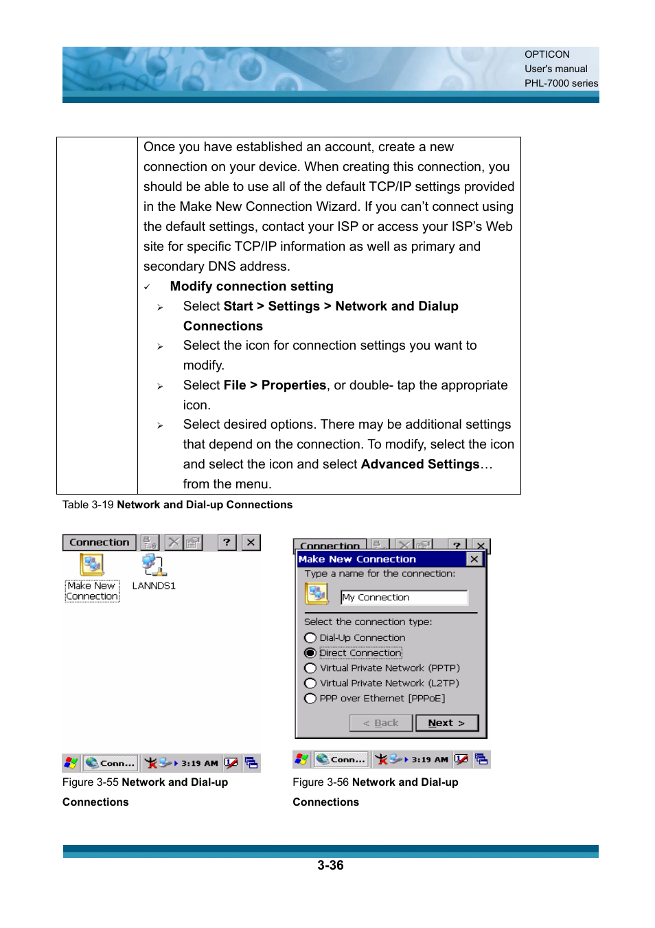 Modify connection setting | Opticon PHL 7200 User Manual User Manual | Page 99 / 168