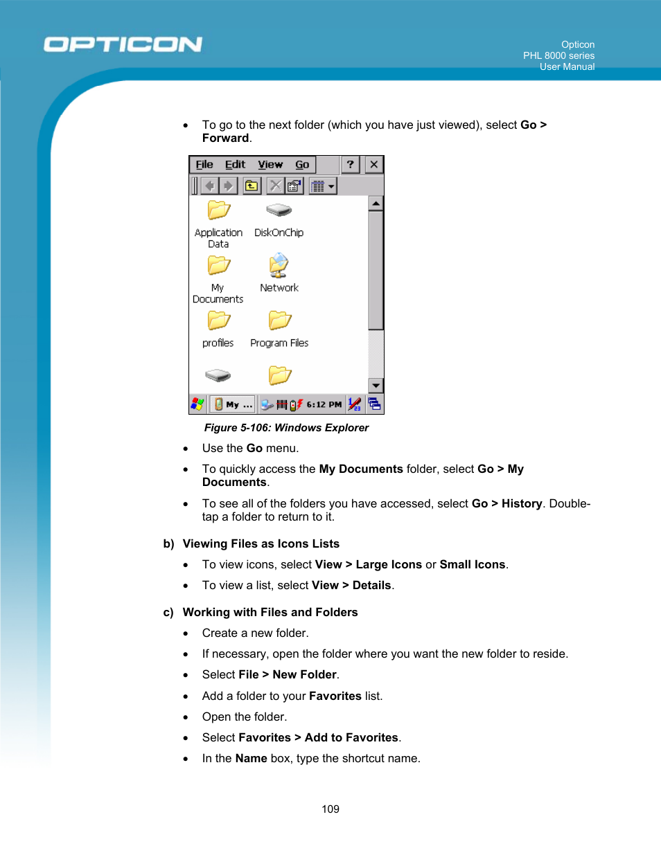 Opticon PHL 8000 User Manual | Page 109 / 113