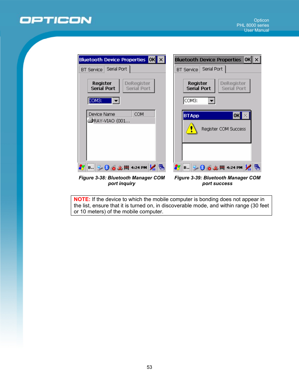 Opticon PHL 8000 User Manual | Page 53 / 113