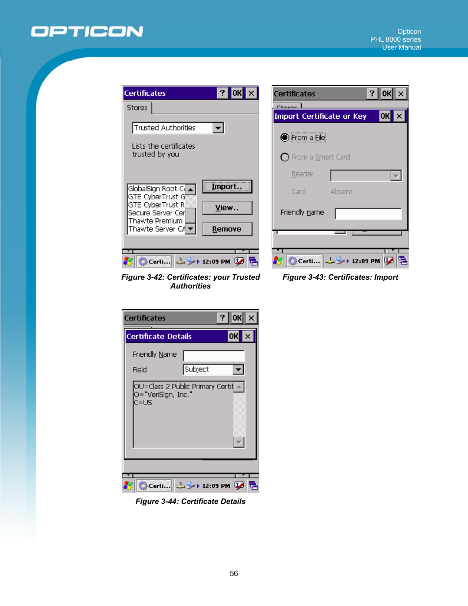 Opticon PHL 8000 User Manual | Page 56 / 113