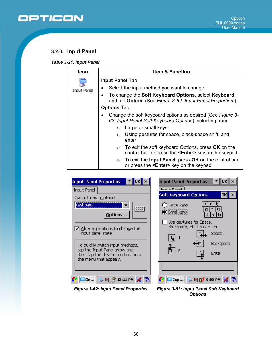 Opticon PHL 8000 User Manual | Page 66 / 113