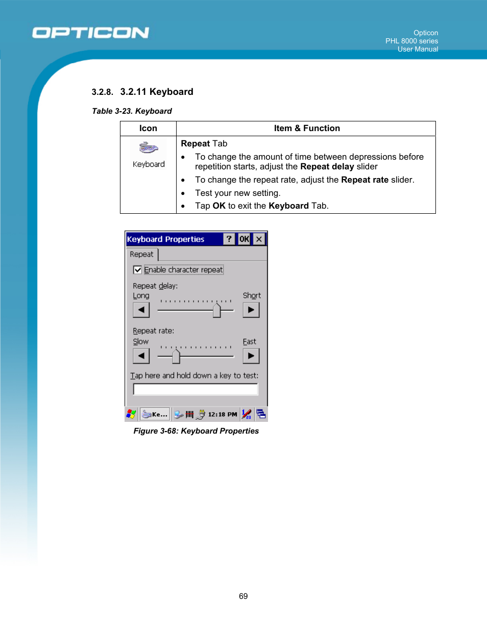 Opticon PHL 8000 User Manual | Page 69 / 113