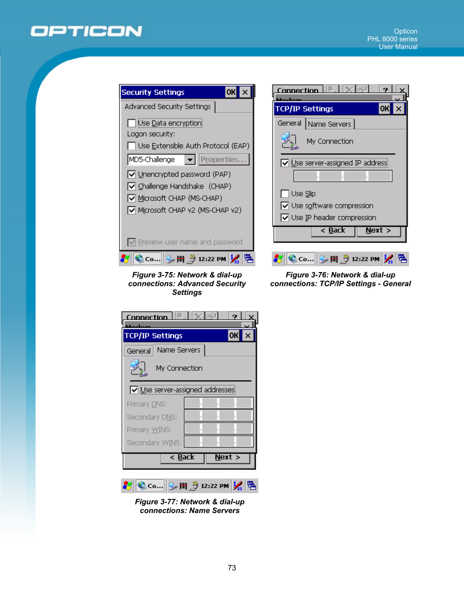 Opticon PHL 8000 User Manual | Page 73 / 113