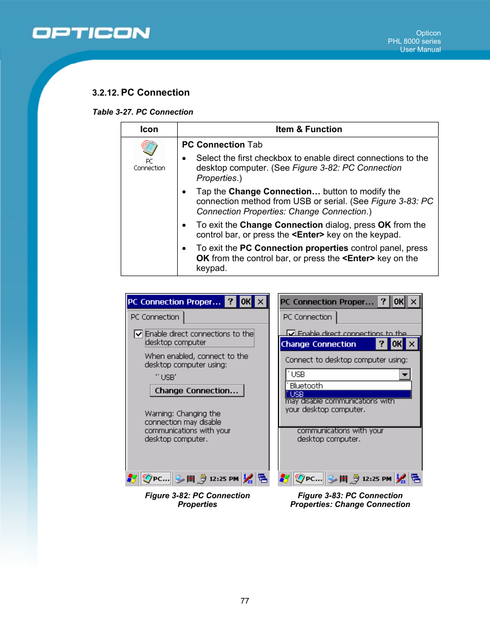 Opticon PHL 8000 User Manual | Page 77 / 113
