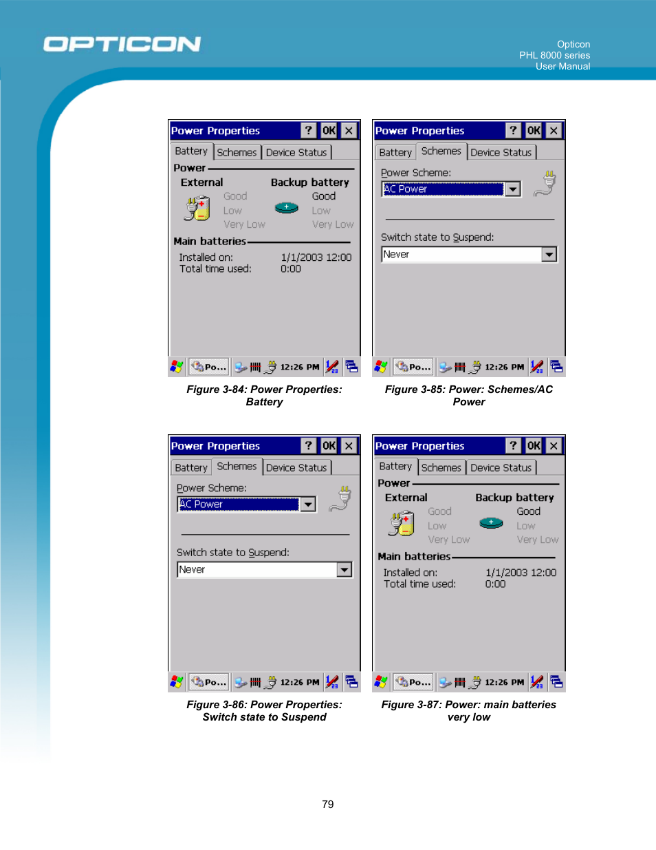 Opticon PHL 8000 User Manual | Page 79 / 113