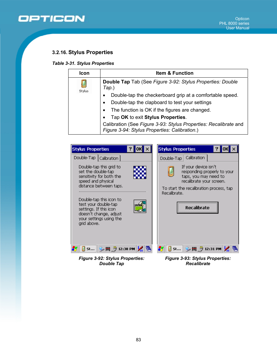 Opticon PHL 8000 User Manual | Page 83 / 113