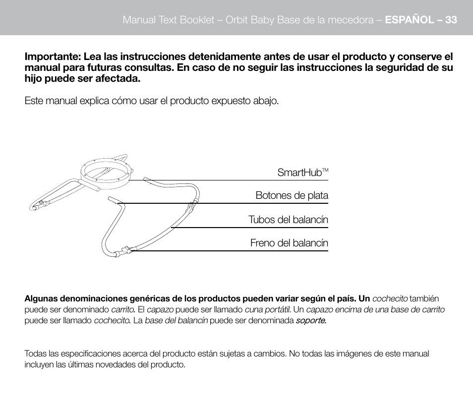 Orbit Baby G3 Rocker Base User Manual | Page 33 / 56