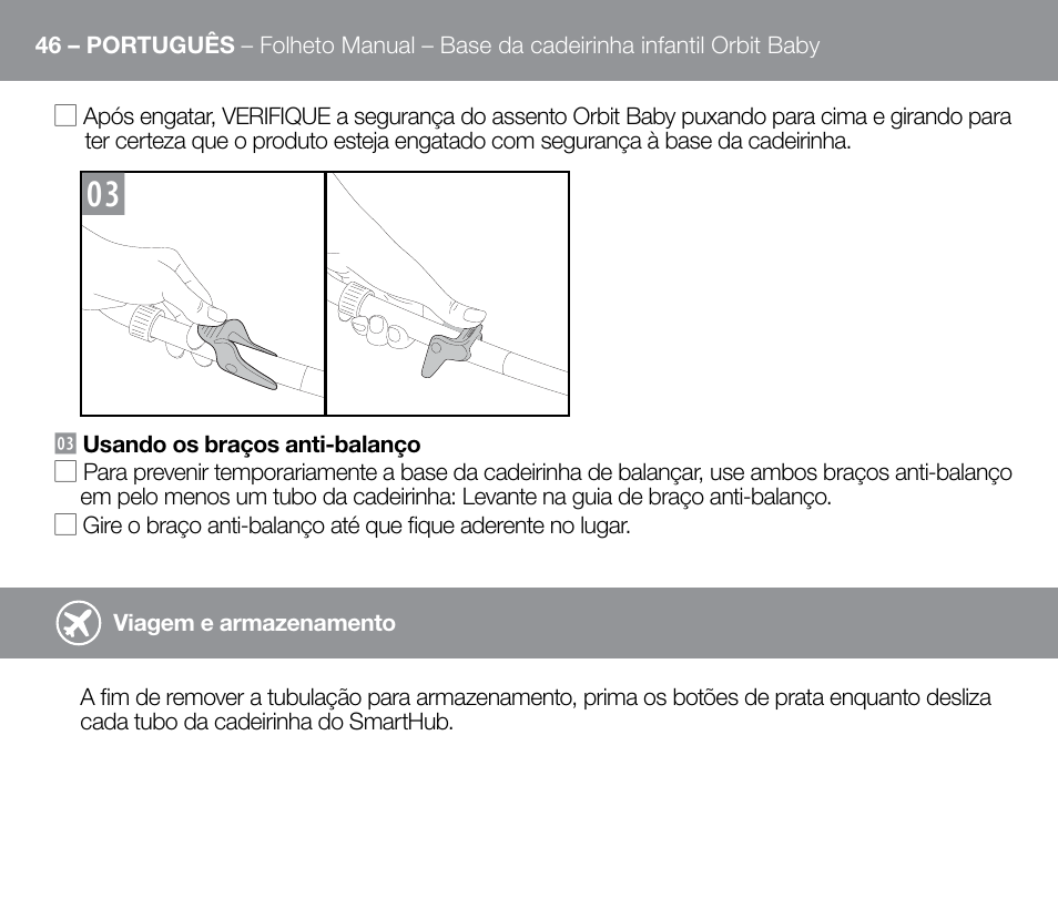 Orbit Baby G3 Rocker Base User Manual | Page 46 / 56