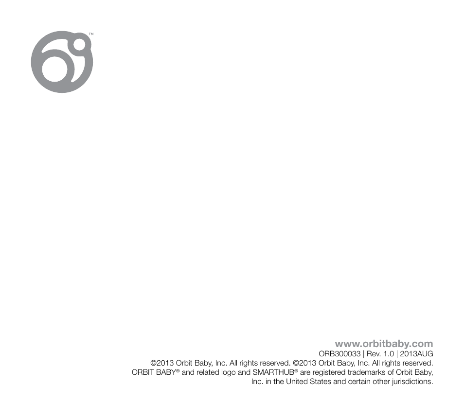 Orbit Baby G3 Rocker Base User Manual | Page 56 / 56
