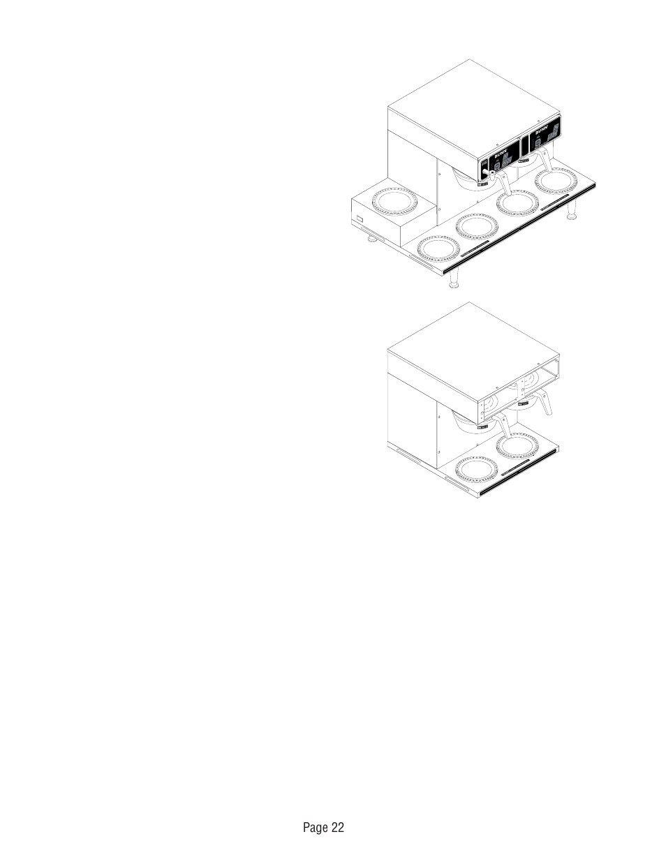Page 22 | Bunn CDBC TWIN User Manual | Page 22 / 36