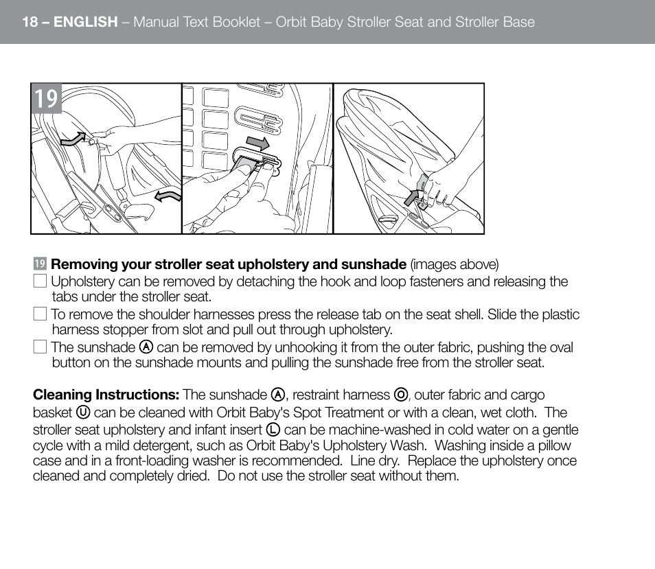 Orbit Baby G3 Stroller Base and Stroller Seat User Manual | Page 26 / 32