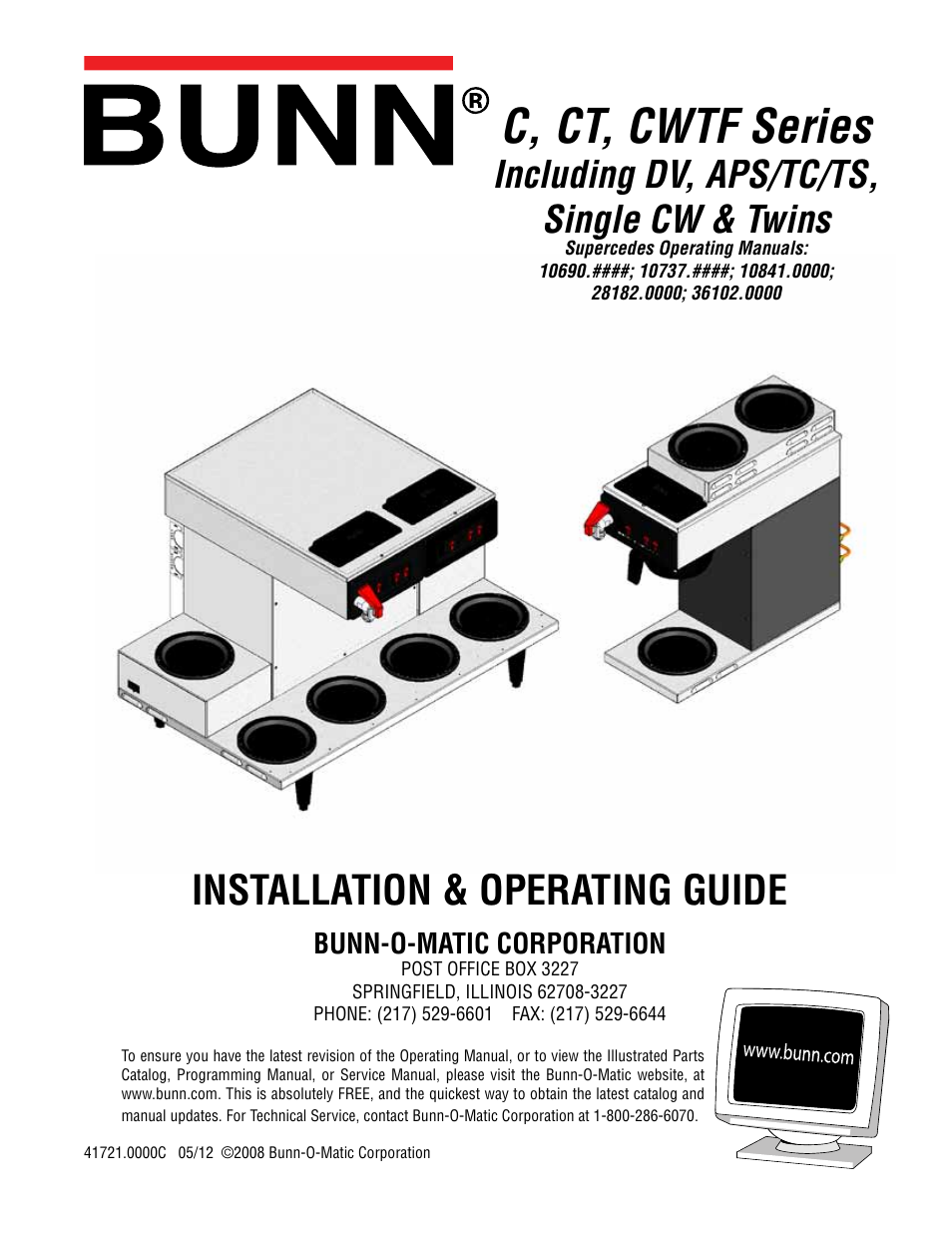 Bunn 10690 User Manual | 17 pages