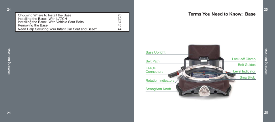 Install the base, Terms you need to know: base | Orbit Baby Infant Car Seat and generation-one Base User Manual | Page 13 / 47