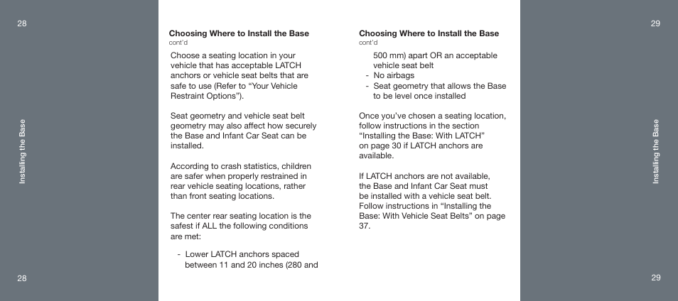 Orbit Baby Infant Car Seat and generation-one Base User Manual | Page 15 / 47