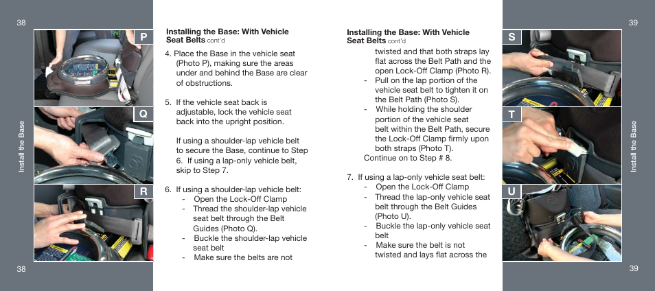 Orbit Baby Infant Car Seat and generation-one Base User Manual | Page 20 / 47