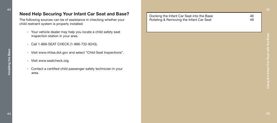 Need help securing your infant car seat and base | Orbit Baby Infant Car Seat and generation-one Base User Manual | Page 23 / 47